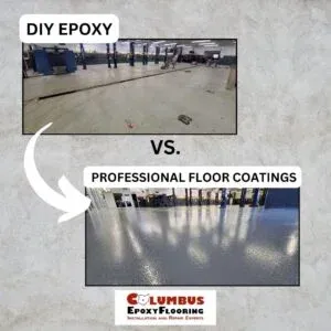 DIY epoxy floor coating installations